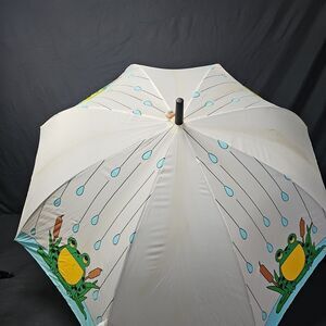 Vintage Umbrella Singin Musical Umbrella Frogs